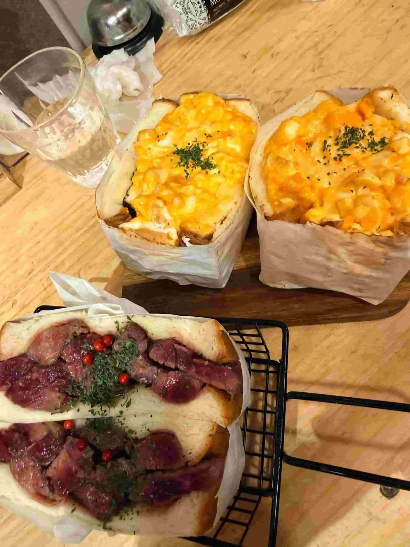 Dekasan - egg sando and wagyu sando
